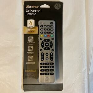 New in package GE‎ UltraPro silver 4 device designer finish Universal remote
